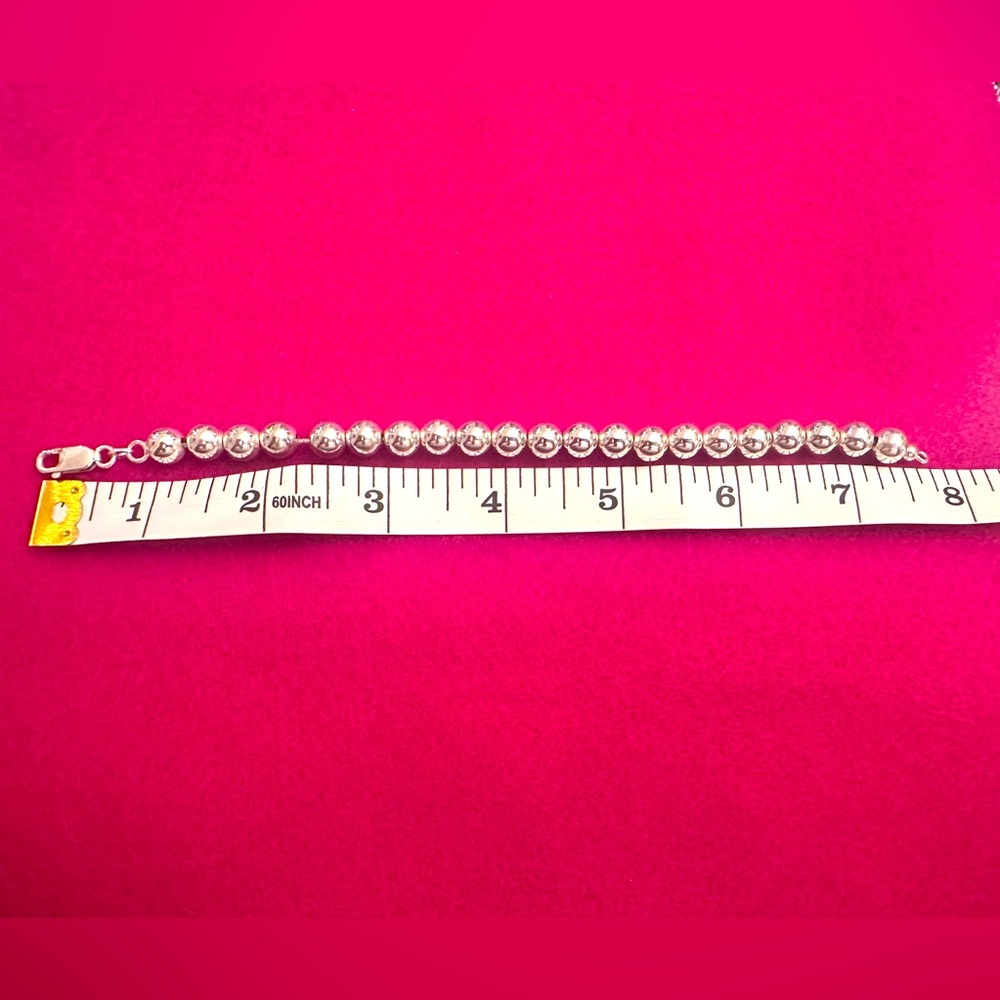 925 silver bead bracelet